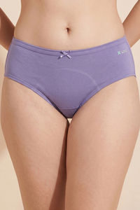 Lavos Anti Microbial Medium Rise Full Coverage Hipster Period Panty (Pack of 2) - Black Lavender — thumbnail 6
